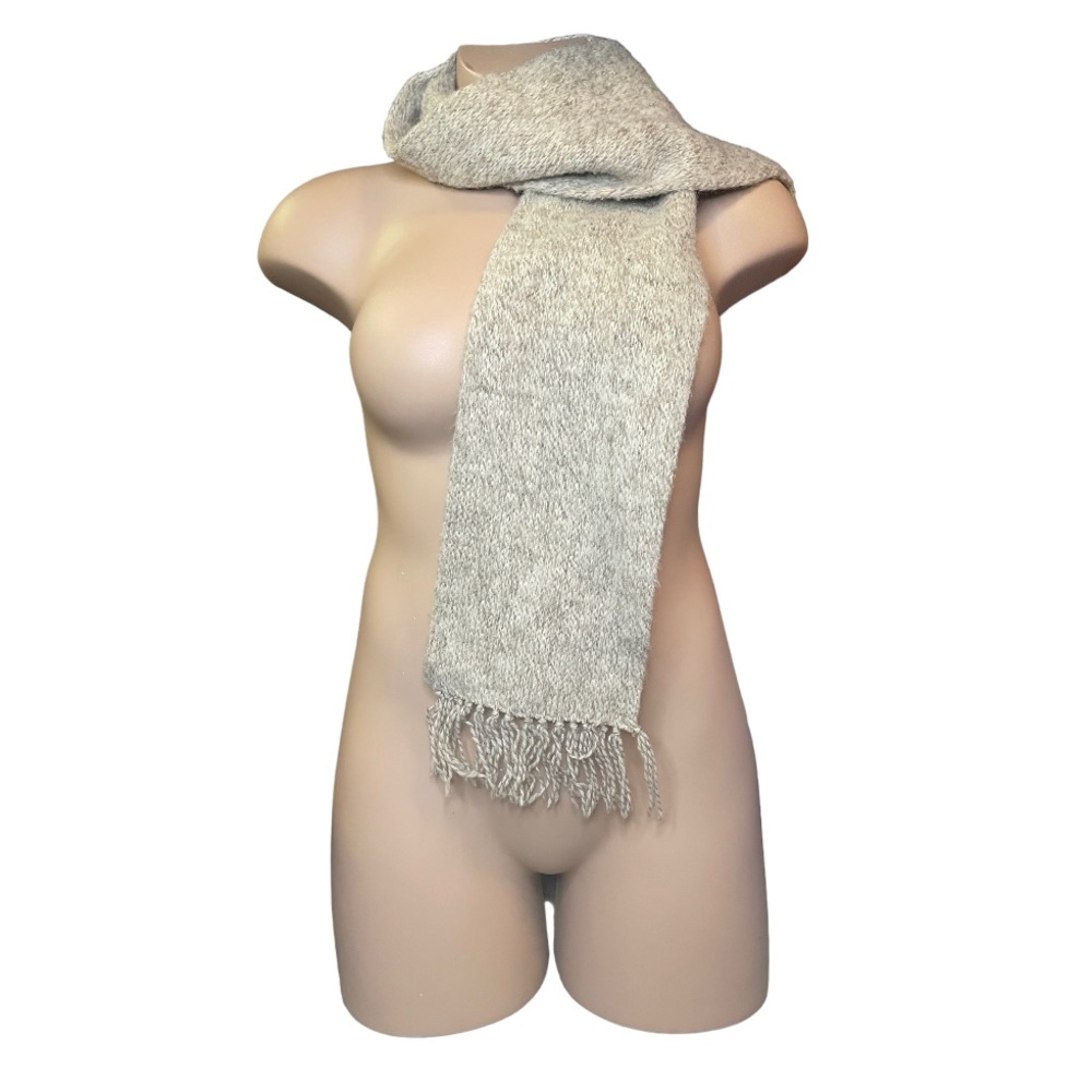 Beige Wool Scarf